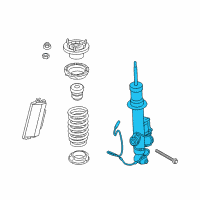 OEM 2013 BMW 650i Rear Left Shock Absorber Diagram - 37-12-6-857-697