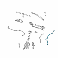 OEM 2010 GMC Terrain Washer Hose Diagram - 22828407