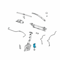 OEM 2010 GMC Terrain Washer Pump Diagram - 84134930