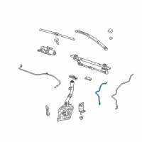 OEM 2012 GMC Terrain Washer Hose Diagram - 25948440