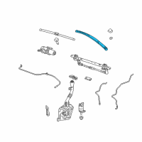 OEM 2016 Chevrolet Equinox Wiper Arm Diagram - 23104651