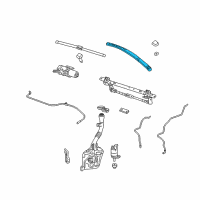 OEM 2013 Chevrolet Equinox Wiper Arm Diagram - 23104651