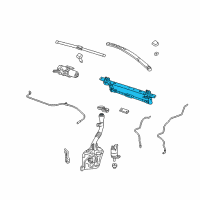 OEM 2013 GMC Terrain Transmission Asm-Windshield Wiper Diagram - 84126961