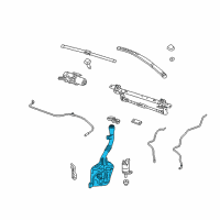 OEM 2015 Chevrolet Equinox Washer Reservoir Diagram - 84064760