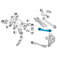 OEM BMW 750i xDrive Rear Left Upper Forward Lateral Arm Diagram - 33-32-6-867-537