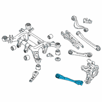 OEM BMW 740i TRAILING ARM WITH RUBBER BUS Diagram - 33-30-6-893-528