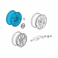 OEM 2014 Cadillac CTS Wheel Diagram - 22820068