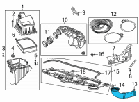 OEM Chevrolet Suburban Inlet Tube Diagram - 84248793