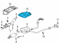OEM 2022 Acura MDX HT BAFFLE Diagram - 74604-TYA-A00