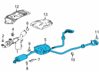 OEM Acura MDX Slcr Complete, Exhaust Diagram - 18307-TYA-A03