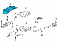 OEM Acura MDX Ht Baffle Complete Diagram - 74610-TYA-A00