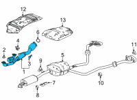 OEM Acura MDX Converter Complete Diagram - 18150-61A-A50