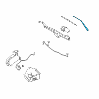 OEM Ford F-150 Wiper Arm Diagram - 9L3Z-17527-A