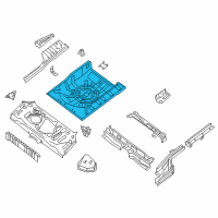 OEM Nissan Floor-Rear, Rear Diagram - G4514-3SGMA