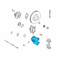 OEM 2008 Saturn Astra Housing, Front Brake Caliper Diagram - 93176427