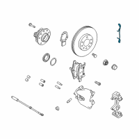 OEM Saturn Astra Caliper Spring Diagram - 93173733