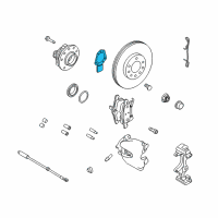 OEM Saturn Shield, Front Brake Diagram - 13199460