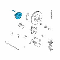 OEM Saturn Astra Front Hub Diagram - 93178652