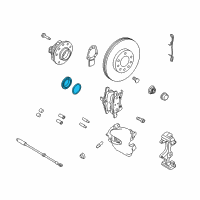 OEM 2008 Saturn Astra Caliper Seal Kit Diagram - 90540169