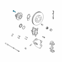 OEM 2008 Saturn Astra Bolt, Front Wheel Bearing Diagram - 13310018