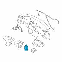 OEM 2007 Hyundai Tiburon Sensor Assembly-Satellite, RH Diagram - 95920-2C300