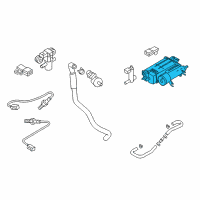 OEM 2012 Infiniti M35h CANISTER Assembly EVAPORATION Diagram - 14950-1MG0A