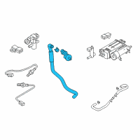 OEM 2015 Infiniti Q50 Hose Assy-Evaporation Control Diagram - 14912-1MG0B