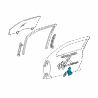 OEM Lexus SC400 Motor Assy, Power Window Regulator, RH Diagram - 85710-30340