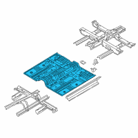 OEM 2019 Hyundai Santa Fe XL Panel-Center Floor Diagram - 65111-B8000