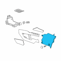 OEM 2022 Cadillac XT6 Side Panel Diagram - 84306842