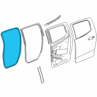 OEM Chevrolet Colorado Weatherstrip On Body Diagram - 23271823