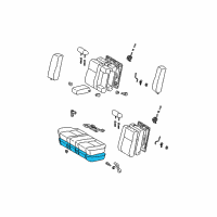 OEM 2004 Toyota Camry Pad, Rear Seat Cushion Diagram - 71503-33040