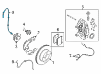 OEM 2022 BMW 430i xDrive PULSE GENERATOR DSC, FRONT:345030 Diagram - 34-52-5-A16-AC6