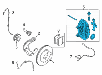 OEM BMW M340i CALIPER HOUSING RIGHT Diagram - 34-11-6-891-312