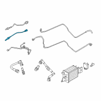 OEM 2017 Ford Mustang Lower Oxygen Sensor Diagram - FL3Z-9G444-C