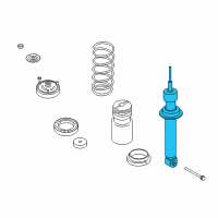 OEM BMW M6 Rear Left Or Right Strut Shock Absorber Diagram - 33-52-2-283-992