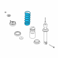 OEM 2010 BMW 650i Rear Coil Spring Diagram - 33-53-6-763-481