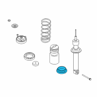 OEM BMW 535i GT Lower Spring Pad Diagram - 33-53-1-133-671