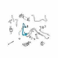 OEM 2004 Infiniti FX45 Power Steering Pressure Hose Assembly Diagram - 49720-CG200