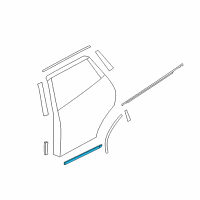 OEM Nissan Rogue Select MOULDING - Rear Door, RH Diagram - 82870-1VY0A