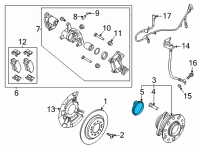 OEM 2022 Hyundai Sonata Rear Bearing Sensor Diagram - 58980-L1000
