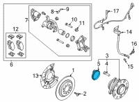 OEM 2021 Hyundai Sonata Rear Bearing Sensor Diagram - 58980-L1000