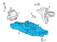 OEM 2020 Cadillac CT4 Mount Diagram - 84847756