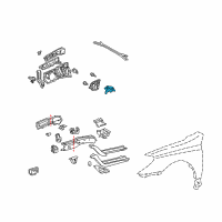 OEM 2004 Toyota Camry Support Diagram - 53704-08021