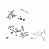 OEM 2004 Toyota Solara Support Diagram - 53704-08021