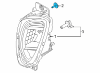 OEM Ford Escape Headlamp Assembly Bolt Diagram - -W716890-S442