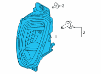 OEM Ford Escape LAMP ASY - FOG - FRONT Diagram - LJ6Z-15201-A