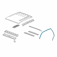 OEM 2014 GMC Sierra 2500 HD Drip Weatherstrip Diagram - 20816087