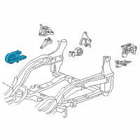 OEM 2014 Chevrolet Cruze Front Transmission Mount Diagram - 13248493