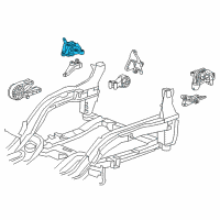OEM 2016 Chevrolet Cruze Limited Upper Transmission Mount Diagram - 13287955